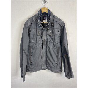 G-Star Raw Halo Recolite Overshirt Mens XL Gray Ripstop Jacket